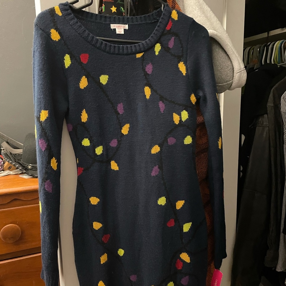 Xhilaration XS holiday/Christmas sweater dress